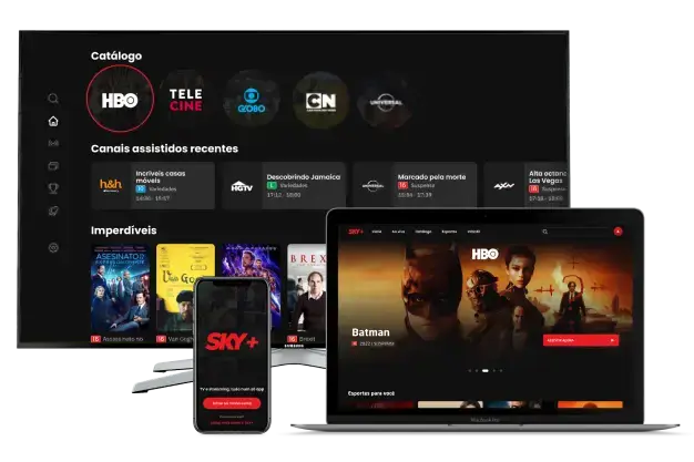 SKY+ — streaming incluso em todos os pacotes